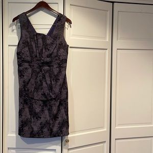 NWT- Dark purple and black cocktail dress